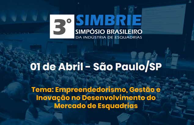 3&ordm; SIMBRIE - Simp&oacute;sio Brasileiro da Ind&uacute;stria de Esquadrias