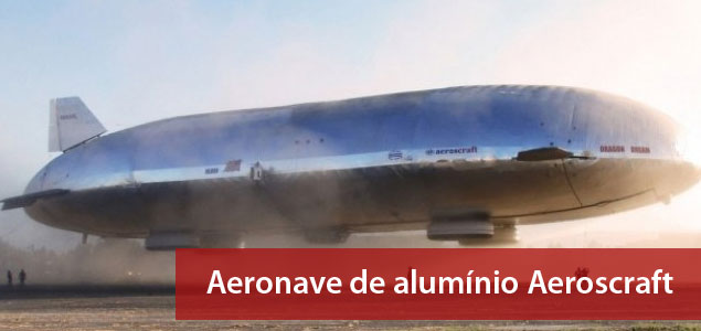 Aeronave de alum&iacute;nio Aeroscraft levanta voo