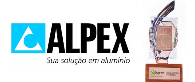 Alpex &eacute; reconhecida novamente pelo Pr&ecirc;mio Destaque Anavidro 2013 