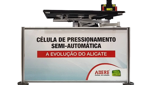 C&eacute;lula de Pressionamento Semi-Autom&aacute;tica Adere