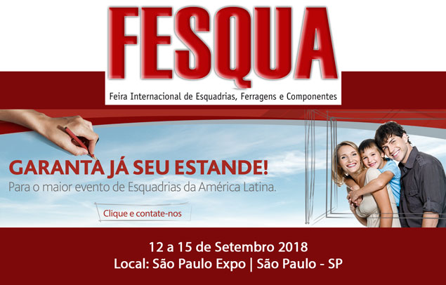 Fesqua 2018 garanta já seu estande! Fesqua 2018 garanta já seu estande!