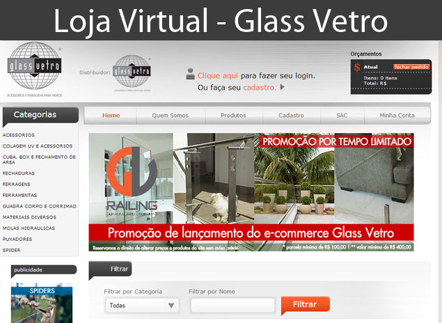 Loja Virtual Glass Vetro