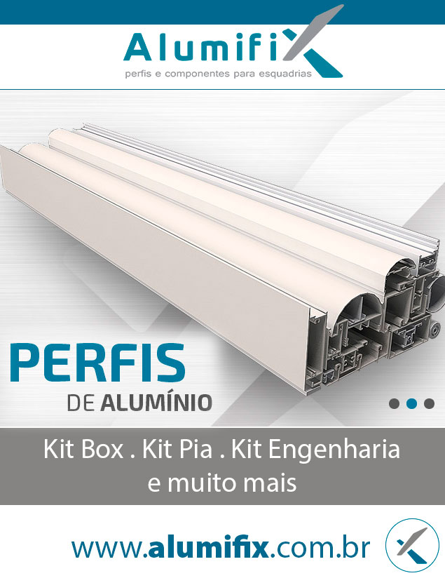 Perfis de Alum&iacute;nio Alumifix Ampla Linha