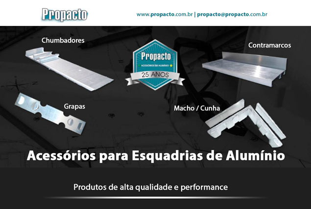 Propacto Acess&oacute;rios para Esquadrias de Alum&iacute;nio