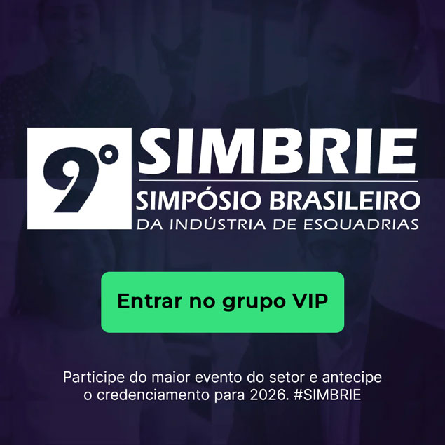 SIMBRIE 2026 9 Simp&oacute;sio Brasileiro da Ind&uacute;stria de Esquadrias