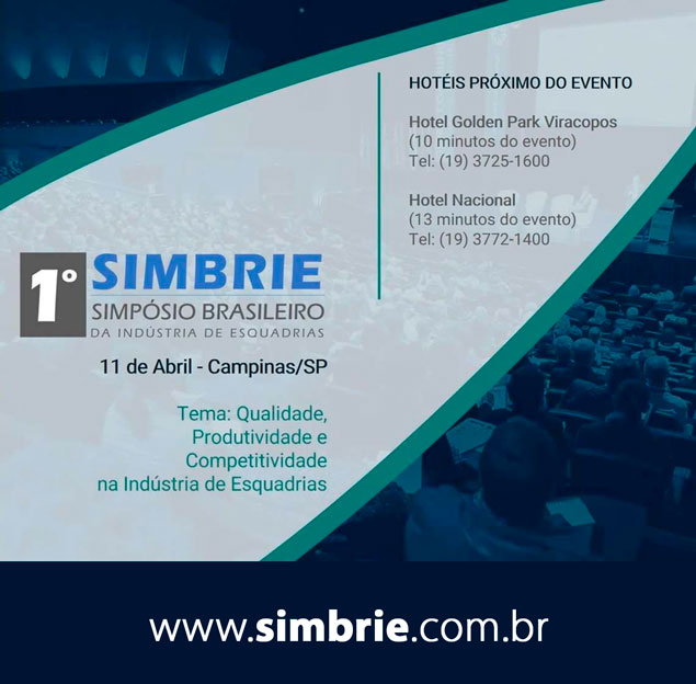 SIMBRIE - Simpósio Brasileiro da Indústria de Esquadrias