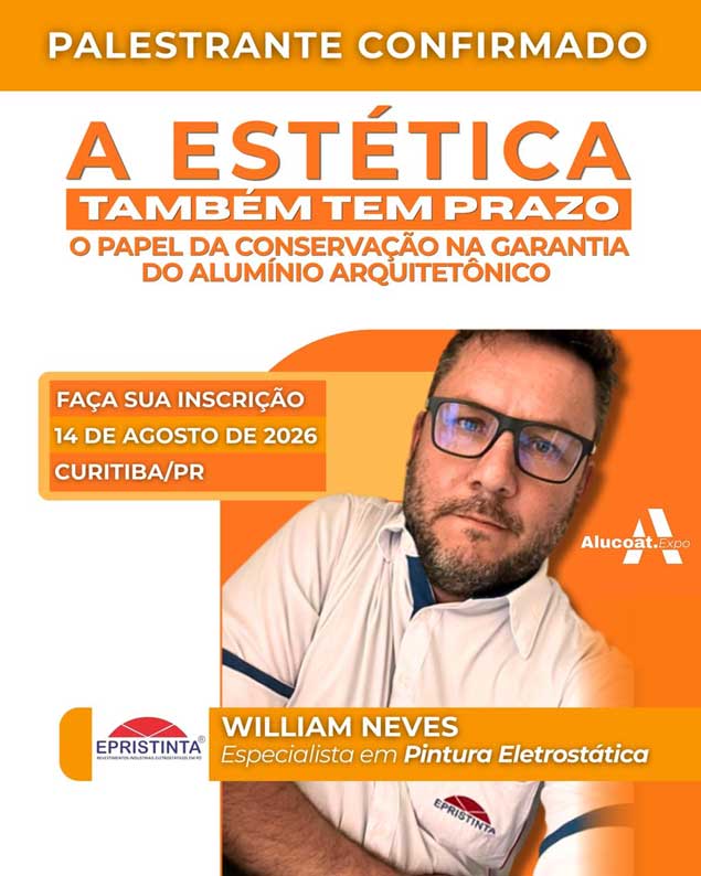 William Neves | Epristinta - Palestrante Confirmado Alucoat Expo William Neves Epristinta Alucoat Expo